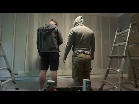 Soundproof Bedroom Wall + Chevron Accent Wall Timelapse