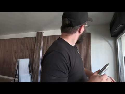 Walnut Slat Wall Timelapse — High-Rise Interior