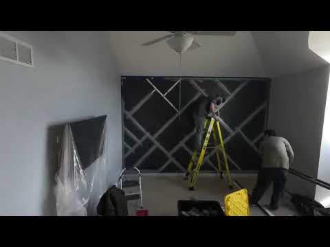 Dark Geometric Accent Wall Timelapse — St. Charles, IL